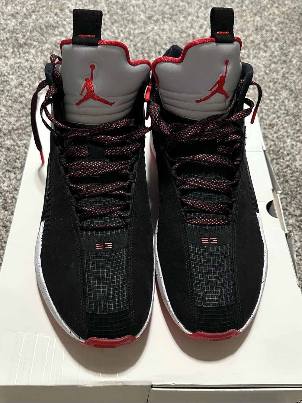 2021 Nike Air Jordan 35 'Bred' Black/Fire Red/Reflect silver - Picture 7 of 11